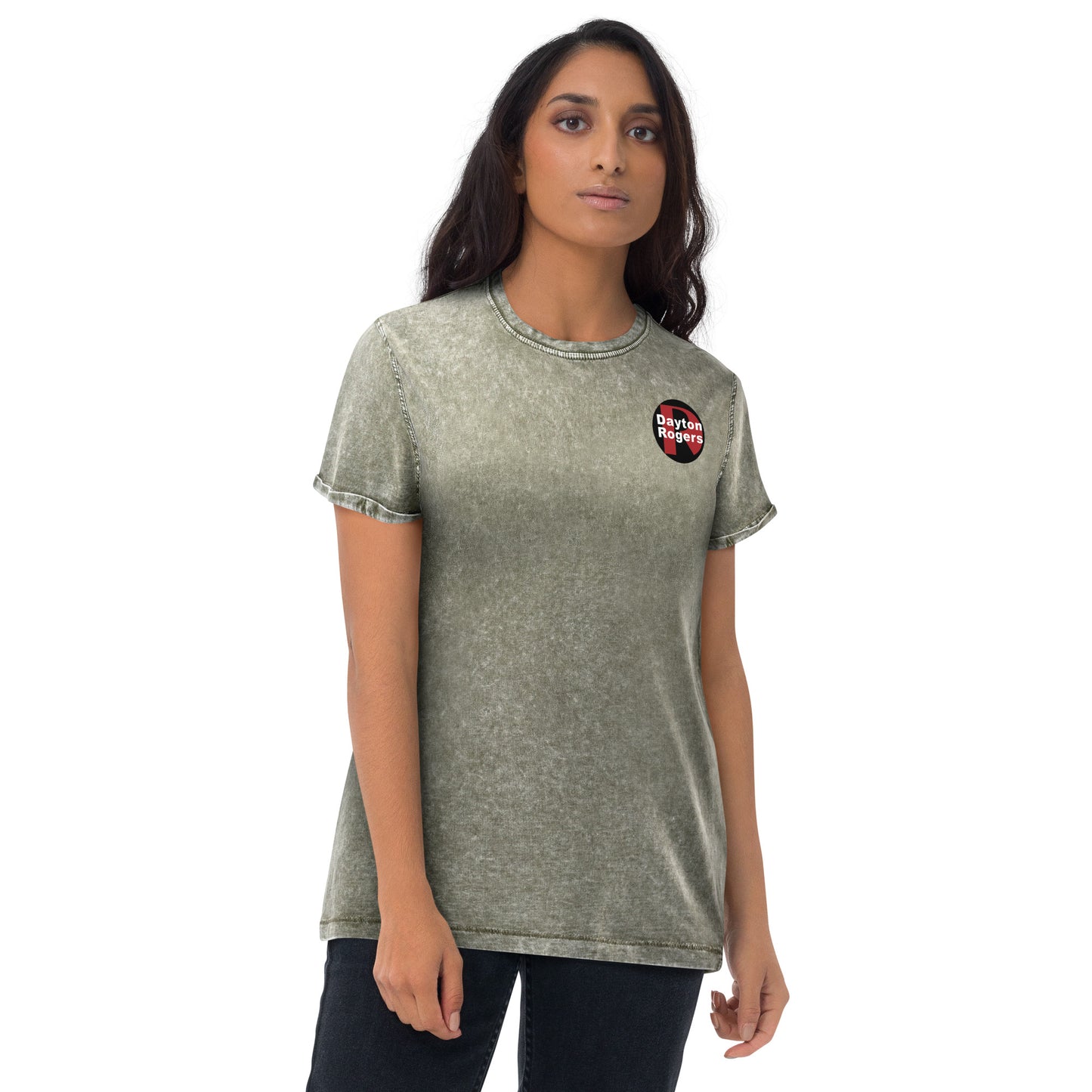 Denim-Style T-Shirt - Circle Logo