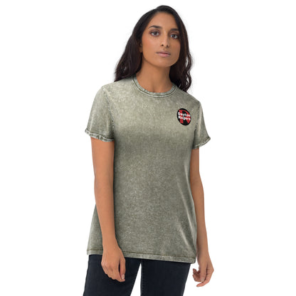 Denim-Style T-Shirt - Circle Logo