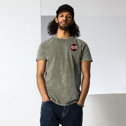 Denim-Style T-Shirt - Circle Logo