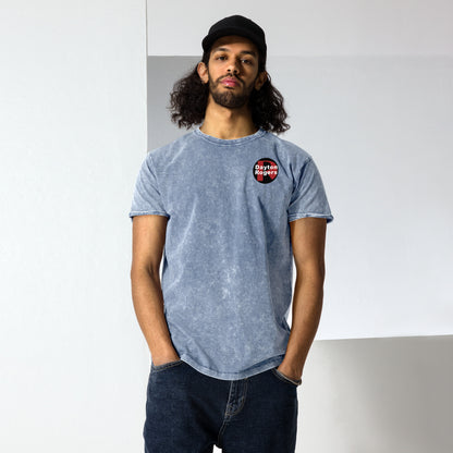 Denim-Style T-Shirt - Circle Logo
