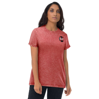 Denim-Style T-Shirt - Circle Logo
